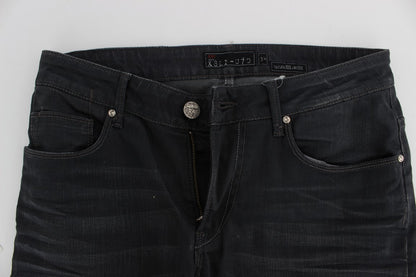 Huit jeans slim gris élégants de qualité supérieure pour homme