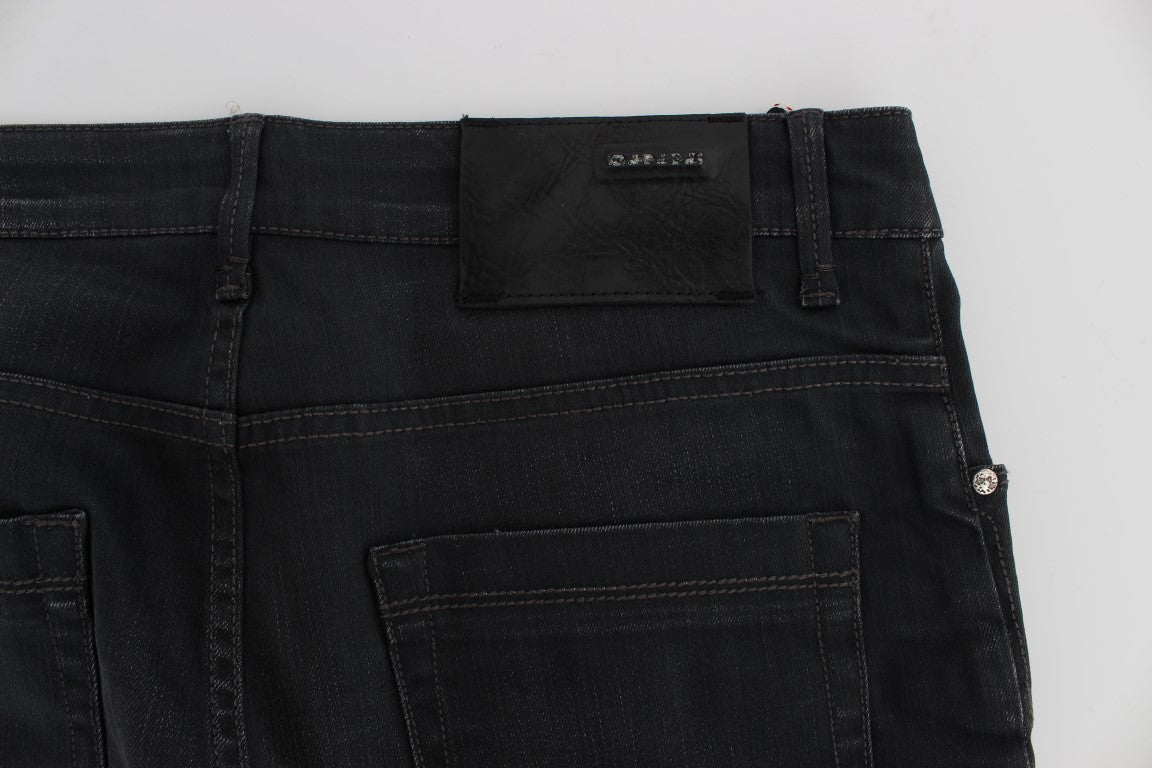 Huit jeans slim gris élégants de qualité supérieure pour homme