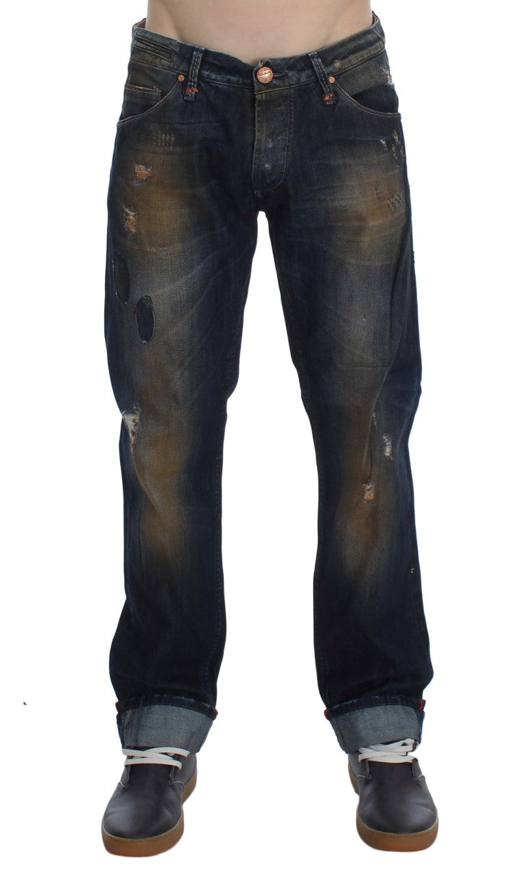Huit jeans élégants en denim coupe droite pour homme