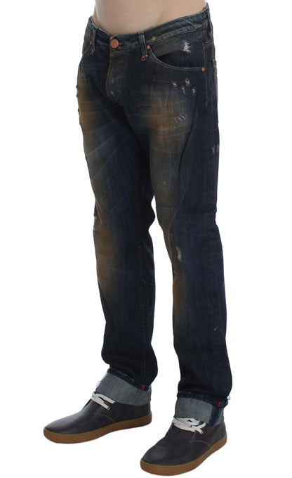 Huit jeans élégants en denim coupe droite pour homme