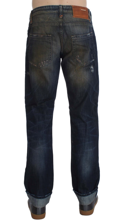 Huit jeans élégants en denim coupe droite pour homme