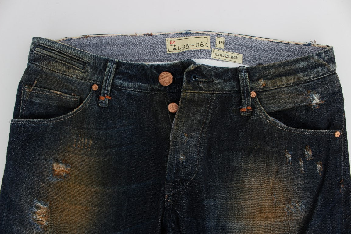 Huit jeans élégants en denim coupe droite pour homme