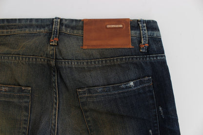 Huit jeans élégants en denim coupe droite pour homme