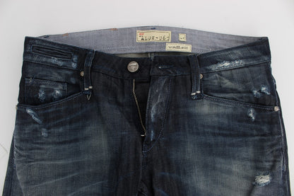 Huit jeans bleus élégants coupe droite régulière