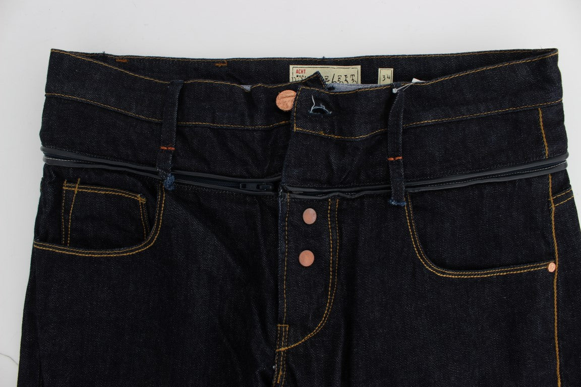 Huit jeans élégants de luxe pour hommes, coupe droite