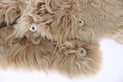 Dolce &amp; Gabbana Élégant foulard en fourrure d'alpaga beige