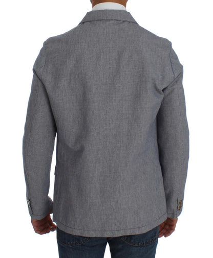 Blazer bleu élégant à double boutonnage Master Coat