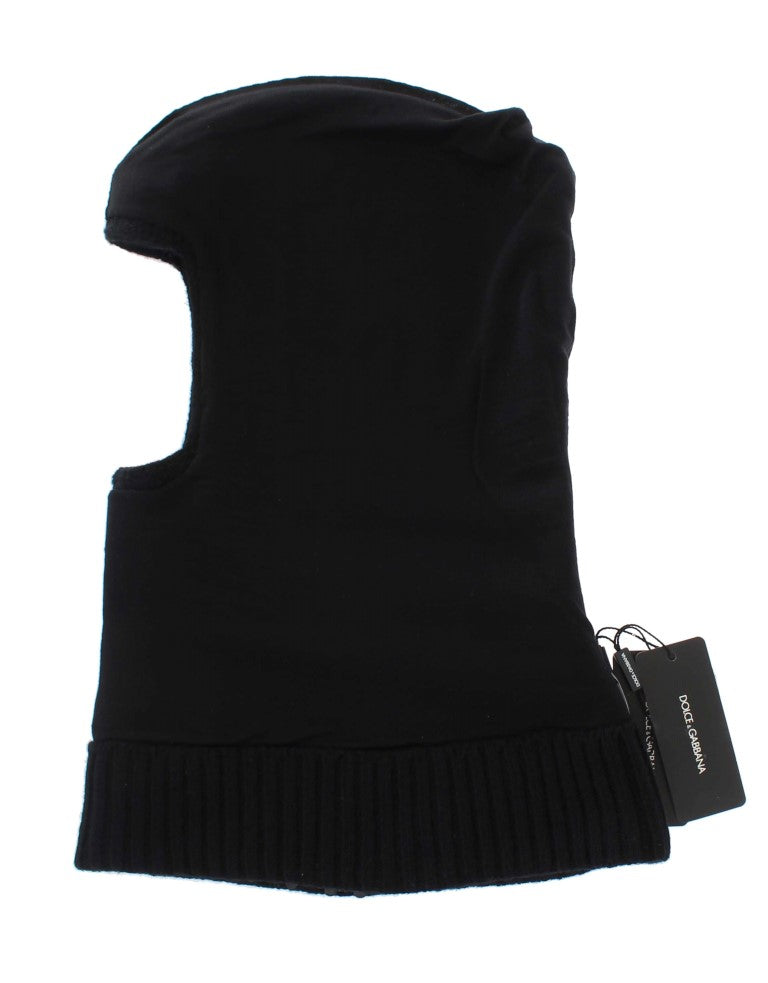 Dolce &amp; Gabbana Élégant foulard à capuche à paillettes noires