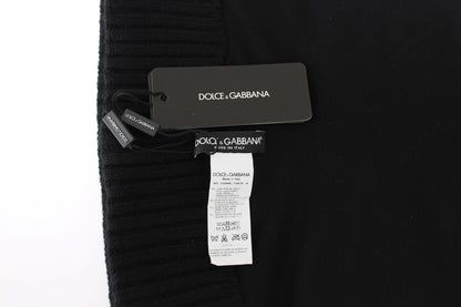 Dolce &amp; Gabbana Élégant foulard à capuche à paillettes noires