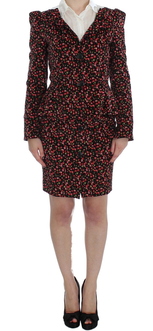 Ensemble jupe deux pièces élégant à fleurs BENCIVENGA