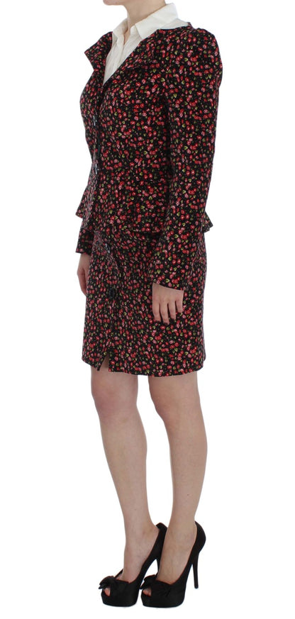 Ensemble jupe deux pièces élégant à fleurs BENCIVENGA