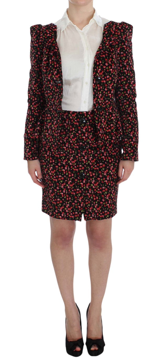 Ensemble jupe deux pièces élégant à fleurs BENCIVENGA
