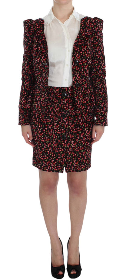 Ensemble jupe deux pièces élégant à fleurs BENCIVENGA