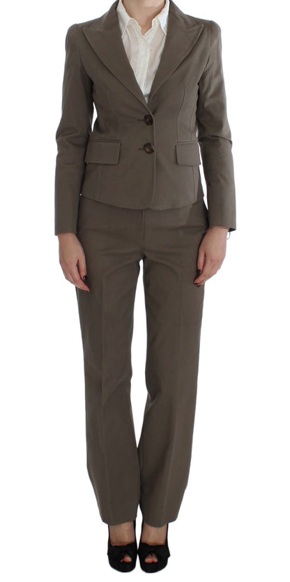 BENCIVENGA Beige Wool Cotton Suit by BENCIVENGA