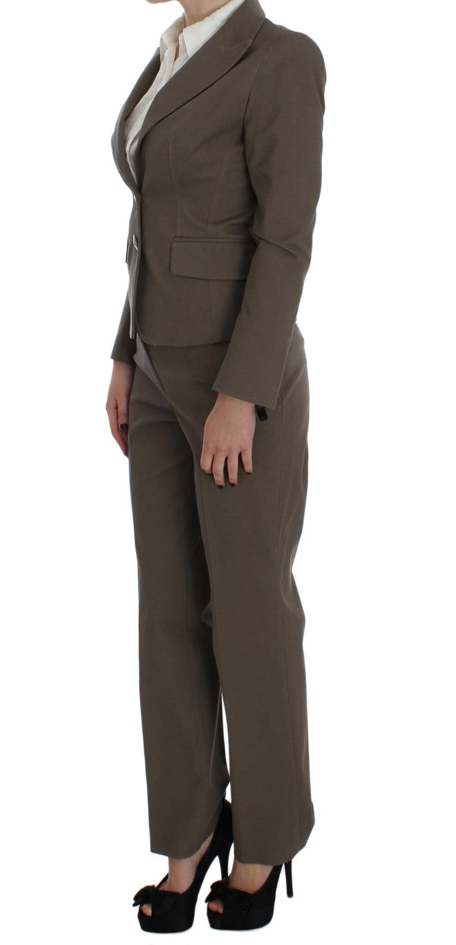 BENCIVENGA Beige Wool Cotton Suit by BENCIVENGA