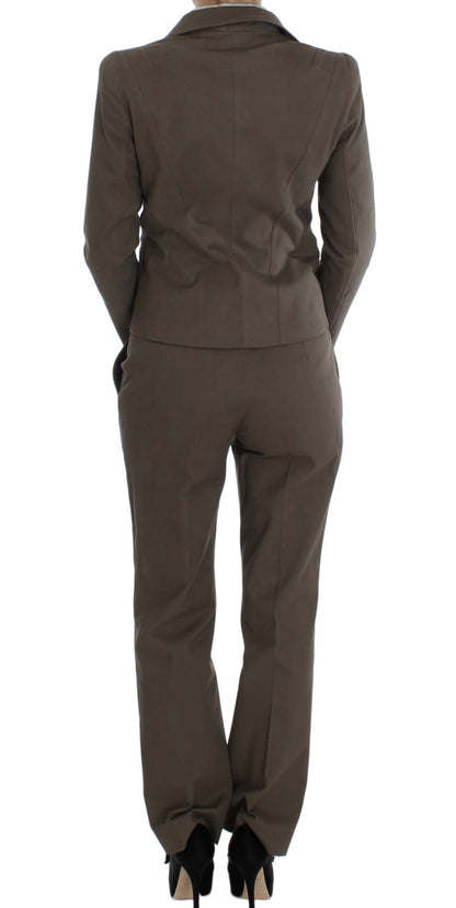 BENCIVENGA Beige Wool Cotton Suit by BENCIVENGA