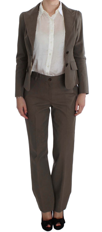 BENCIVENGA Beige Wool Cotton Suit by BENCIVENGA