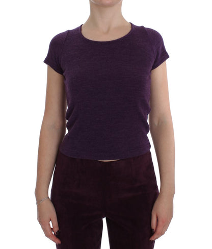BENCIVENGA Ensemble élégant trois pièces en laine mélangée violette