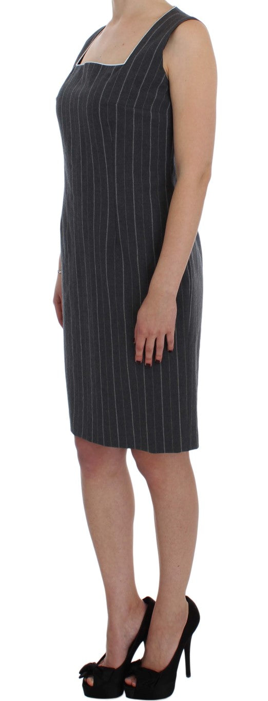 BENCIVENGA Gray Stretch Suit Sheath Dress & Blazer Set by BENCIVENGA
