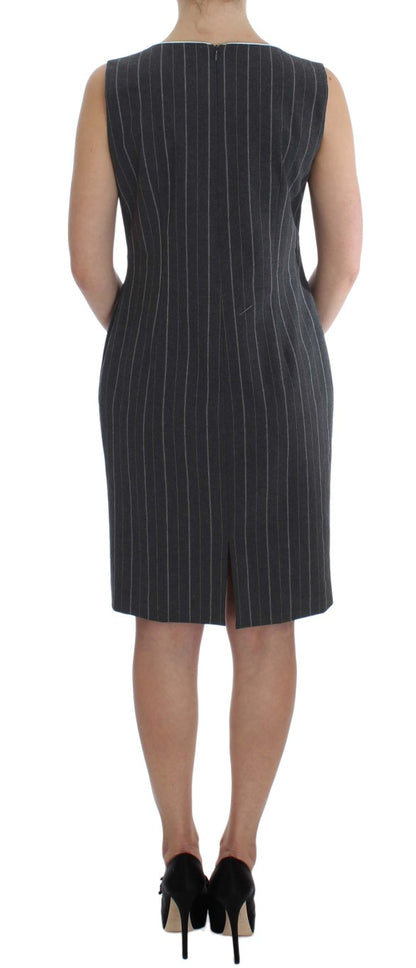 BENCIVENGA Gray Stretch Suit Sheath Dress & Blazer Set by BENCIVENGA