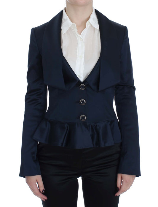 Veste blazer bleue élégante Exte avec une touche de designer