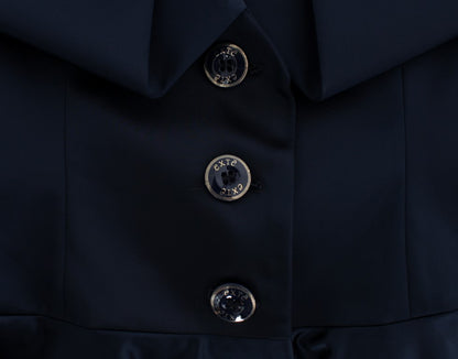 Veste blazer bleue élégante Exte avec une touche de designer
