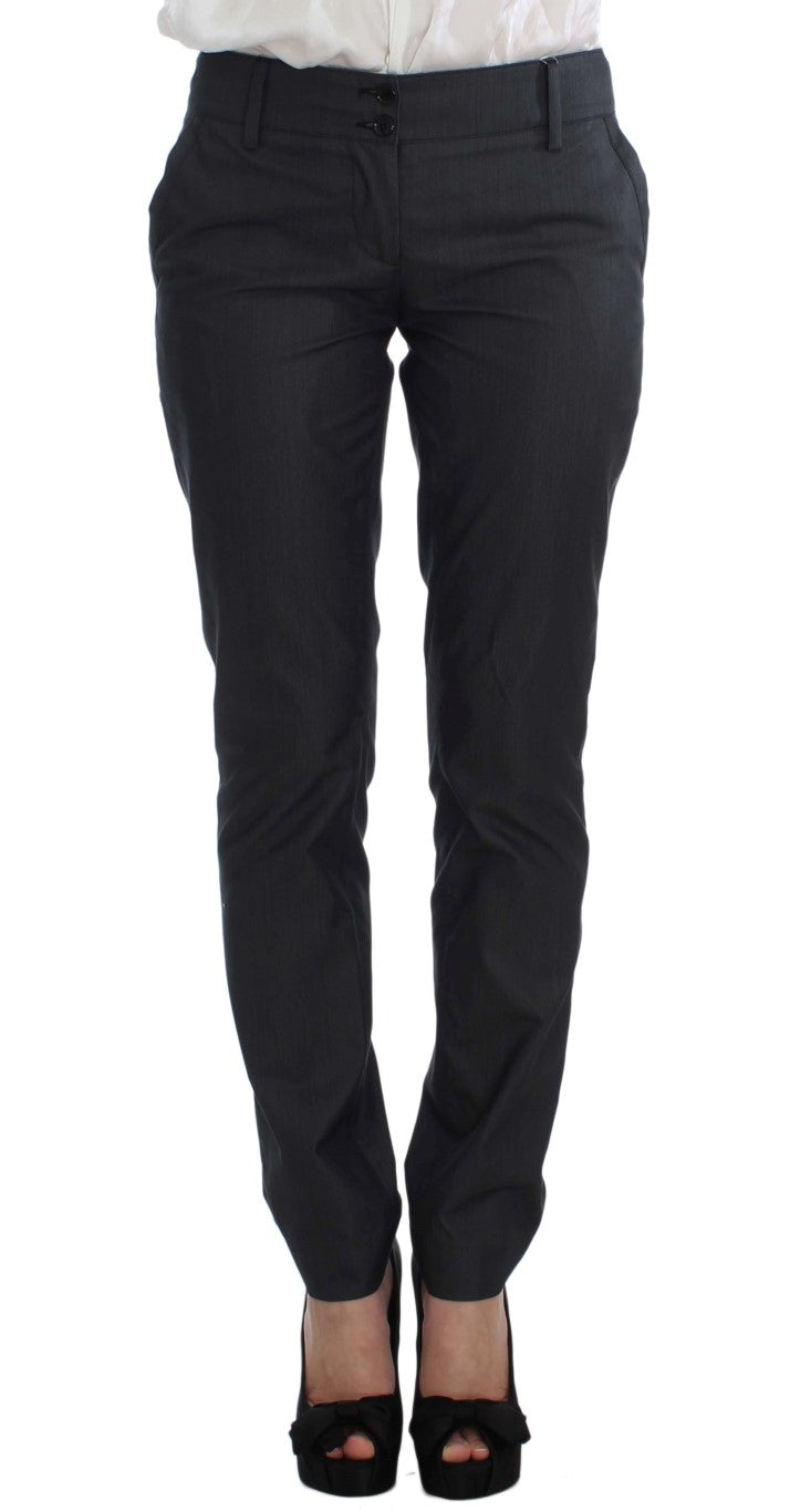 Exte Gray One Button Two Piece Suit by Exte