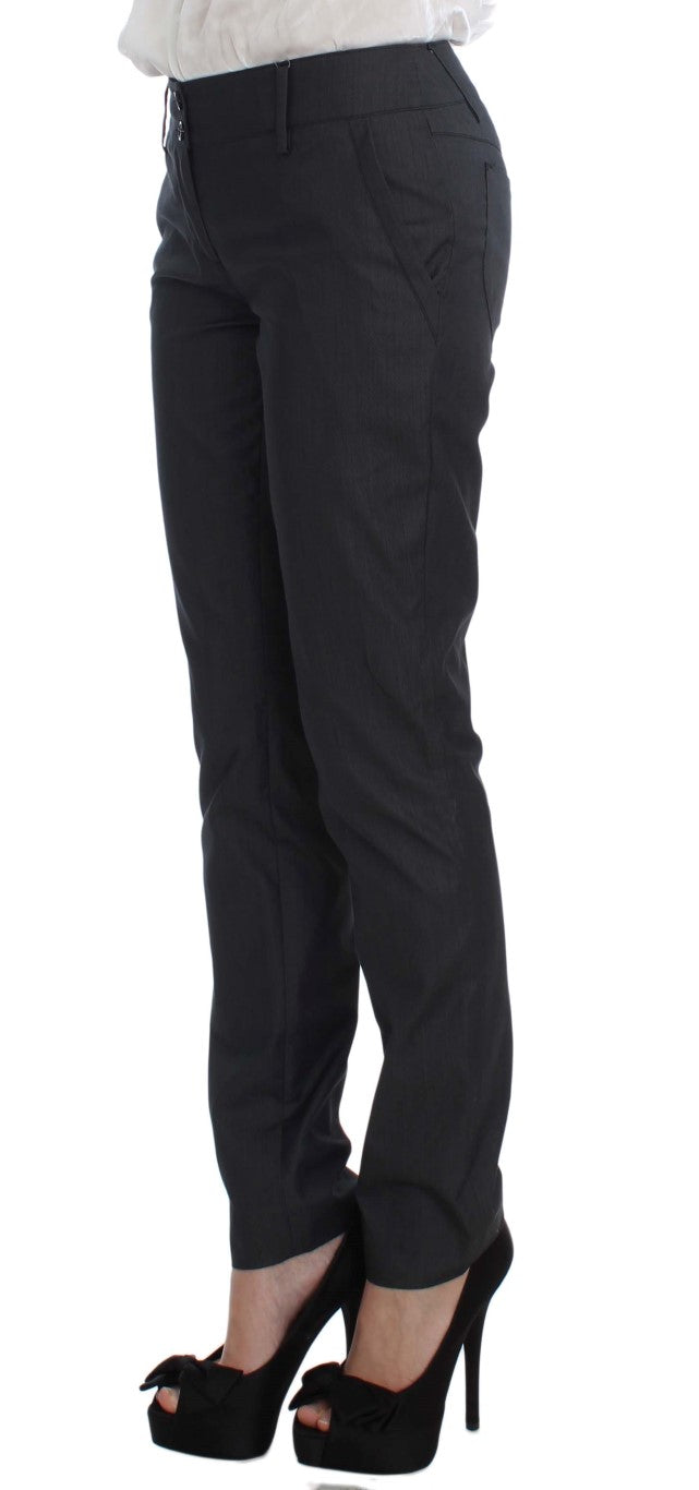 Exte Gray One Button Two Piece Suit by Exte