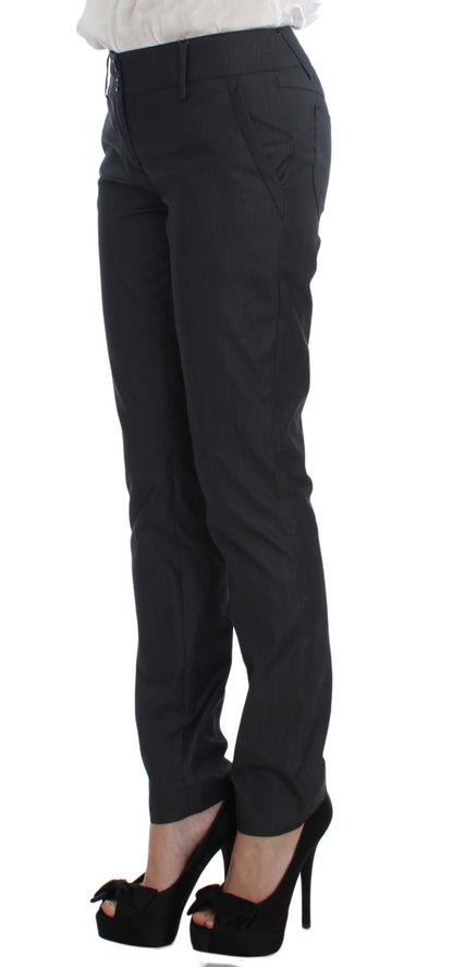 Exte Gray One Button Two Piece Suit by Exte