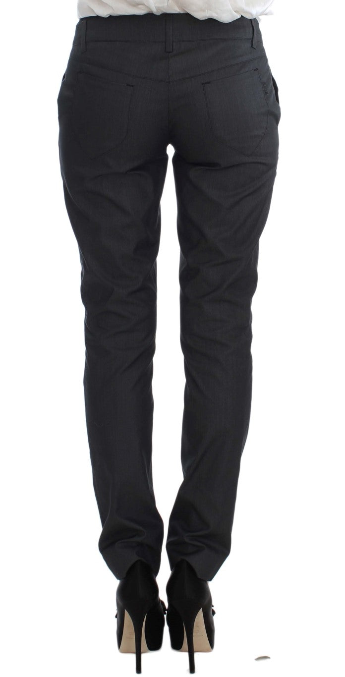 Exte Gray One Button Two Piece Suit by Exte