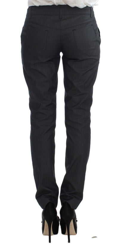 Exte Gray One Button Two Piece Suit by Exte