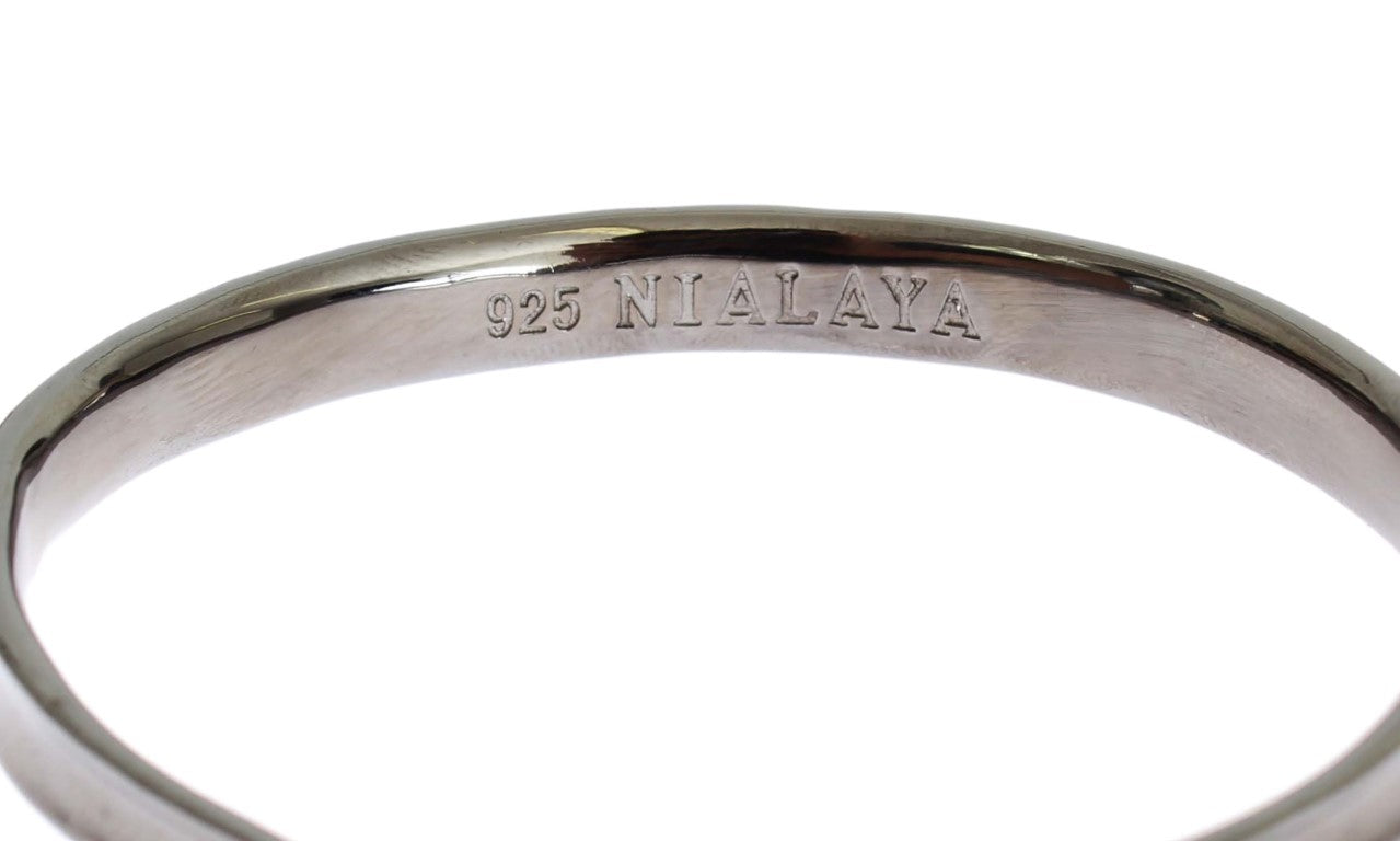 Bracelet élégant en argent rhodié Nialaya