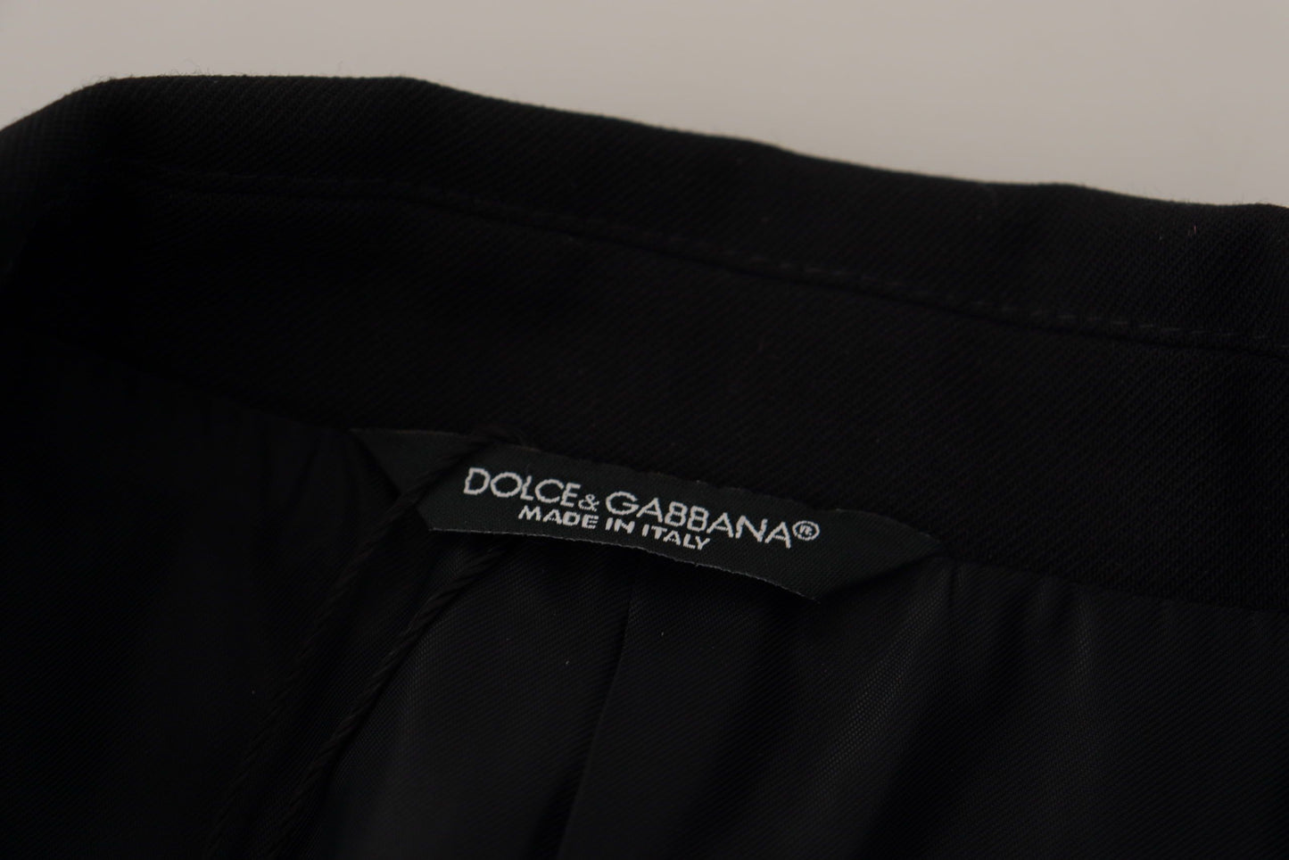 Dolce &amp; Gabbana Black Double Breasted Coat Blazer Jacket
