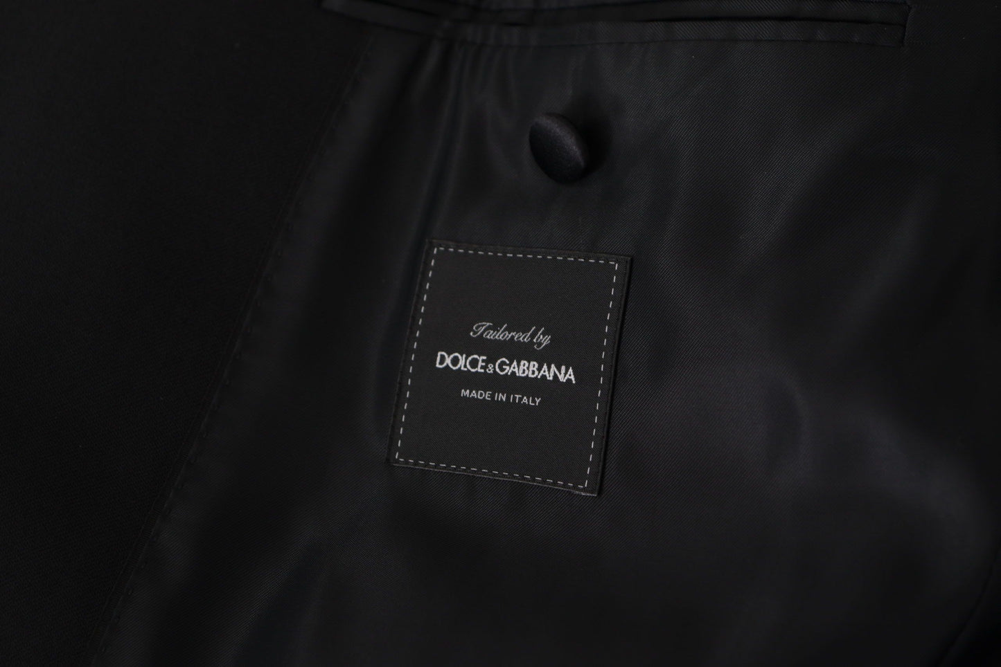 Dolce &amp; Gabbana Black Double Breasted Coat Blazer Jacket