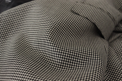 Blazer élégant en laine à carreaux gris Dolce &amp; Gabbana