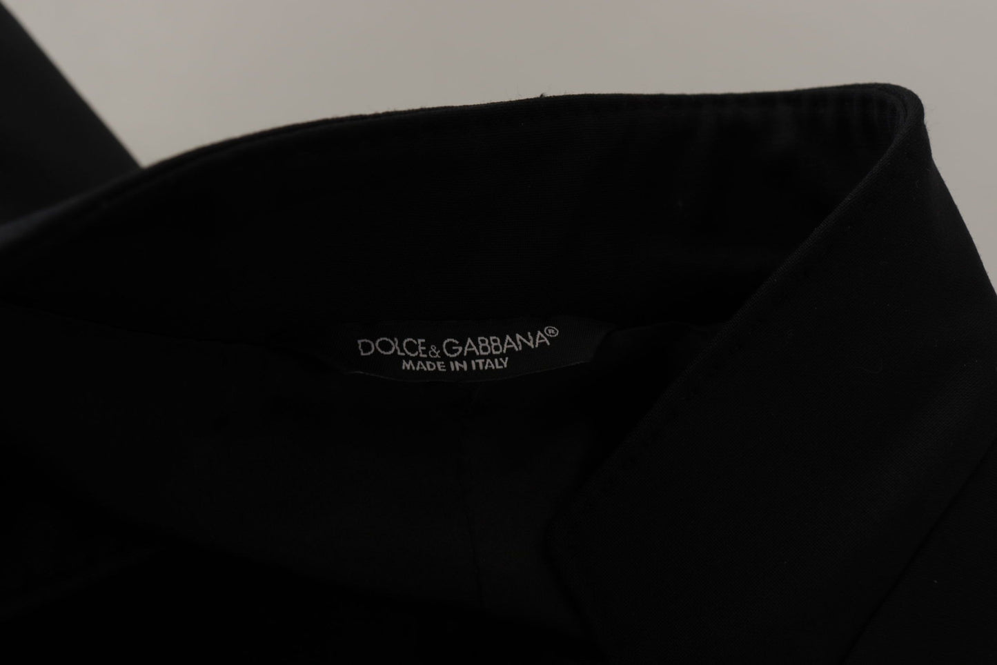 Dolce &amp; Gabbana Black Wool Single Breasted Coat Men Blazer