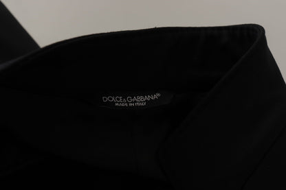 Dolce &amp; Gabbana Black Wool Single Breasted Coat Men Blazer