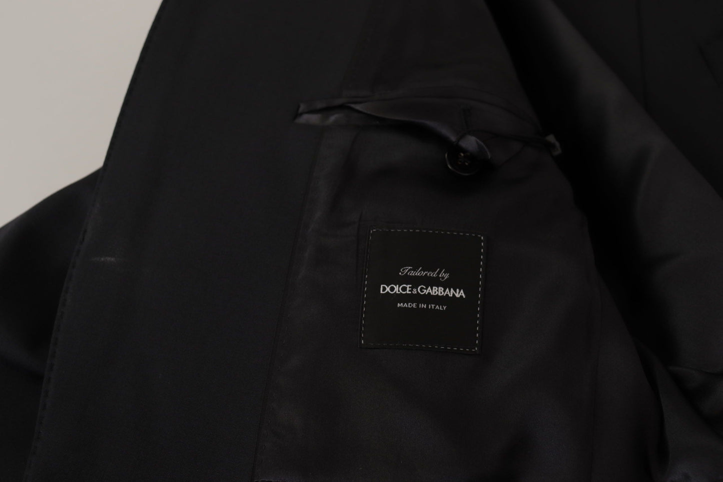 Dolce &amp; Gabbana Black Wool Single Breasted Coat Men Blazer