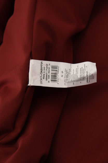 Dolce &amp; Gabbana Élégante veste croisée en laine rouge