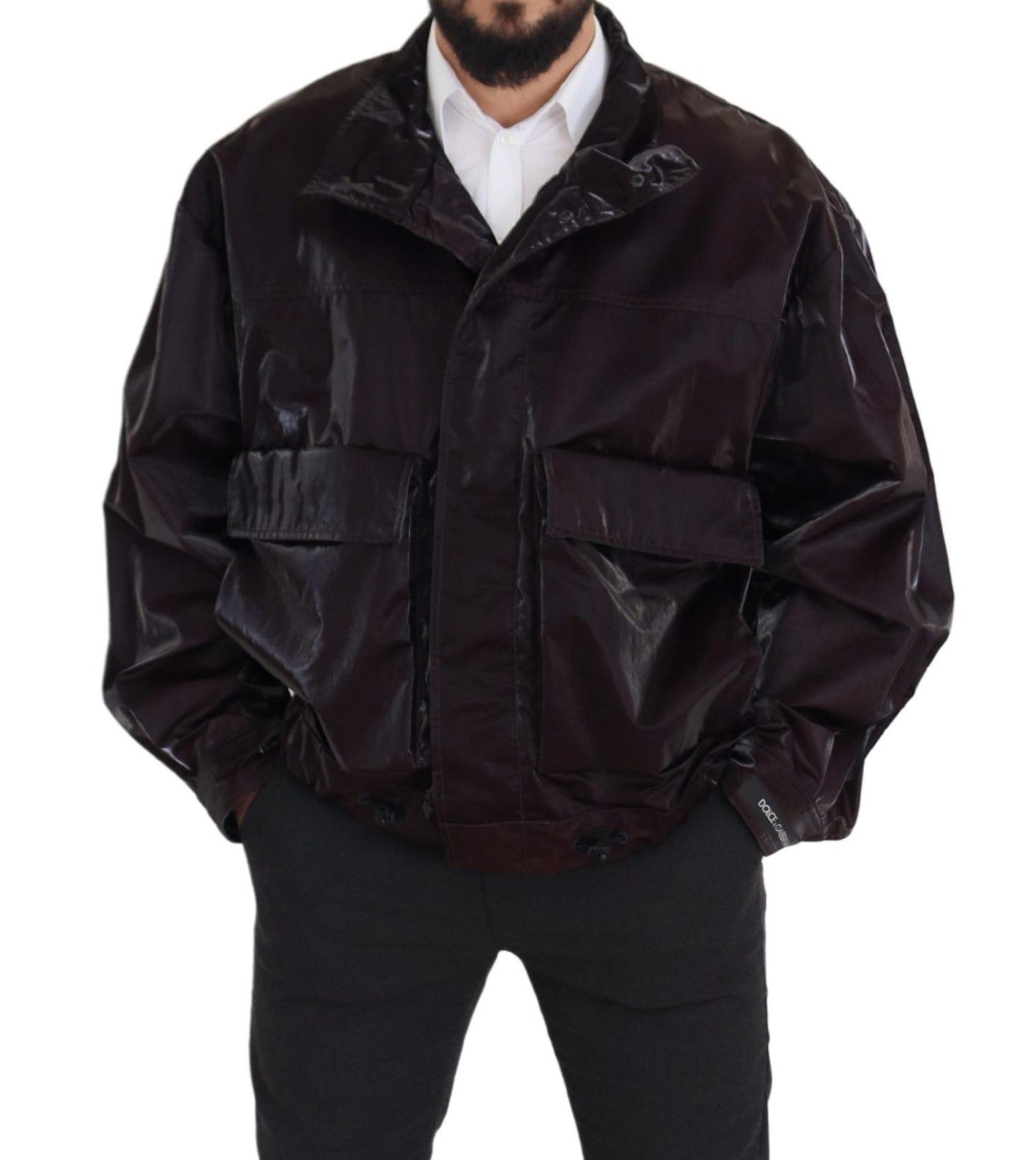 Dolce &amp; Gabbana Élégante veste à col bordeaux