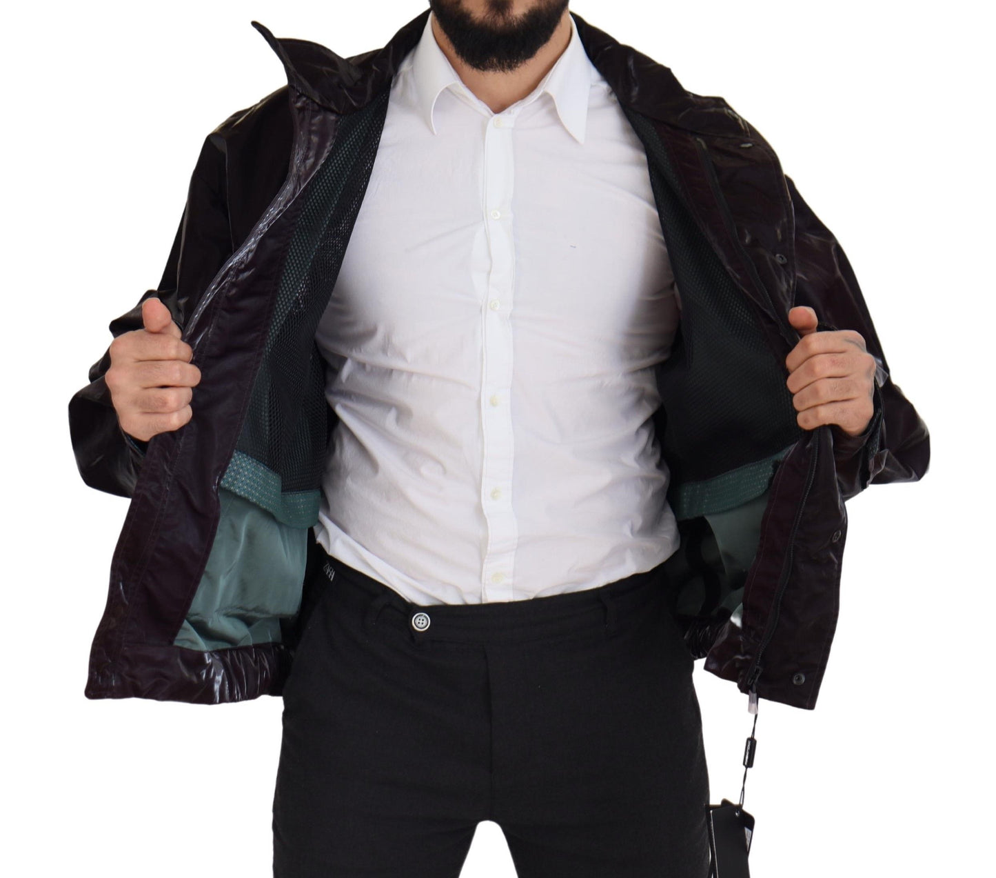Dolce &amp; Gabbana Élégante veste à col bordeaux