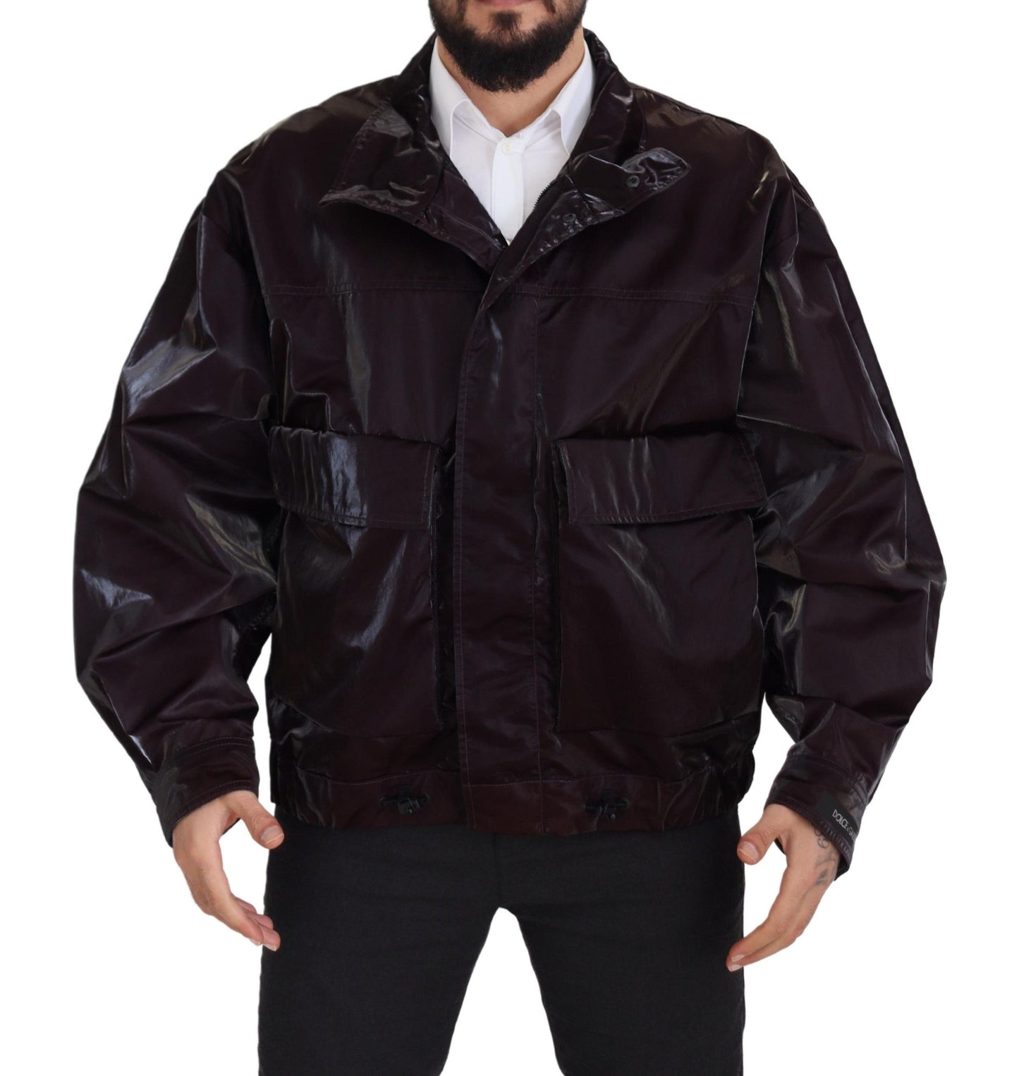 Dolce &amp; Gabbana Élégante veste à col bordeaux