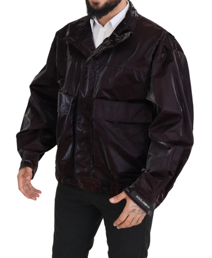 Dolce &amp; Gabbana Élégante veste à col bordeaux