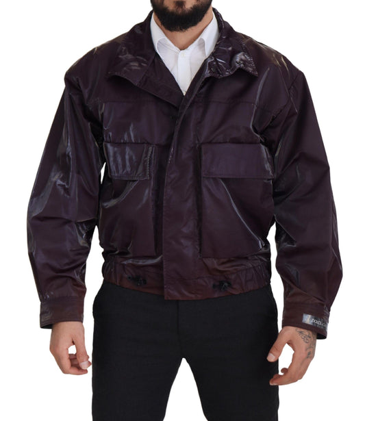 Dolce &amp; Gabbana Élégante veste de motard violette