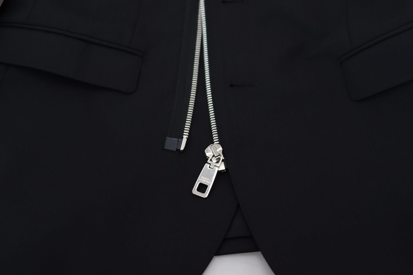 Dolce &amp; Gabbana Élégante veste en laine vierge noire