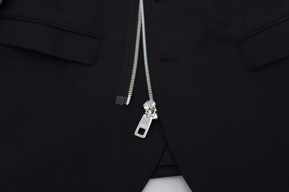 Dolce &amp; Gabbana Élégante veste en laine vierge noire