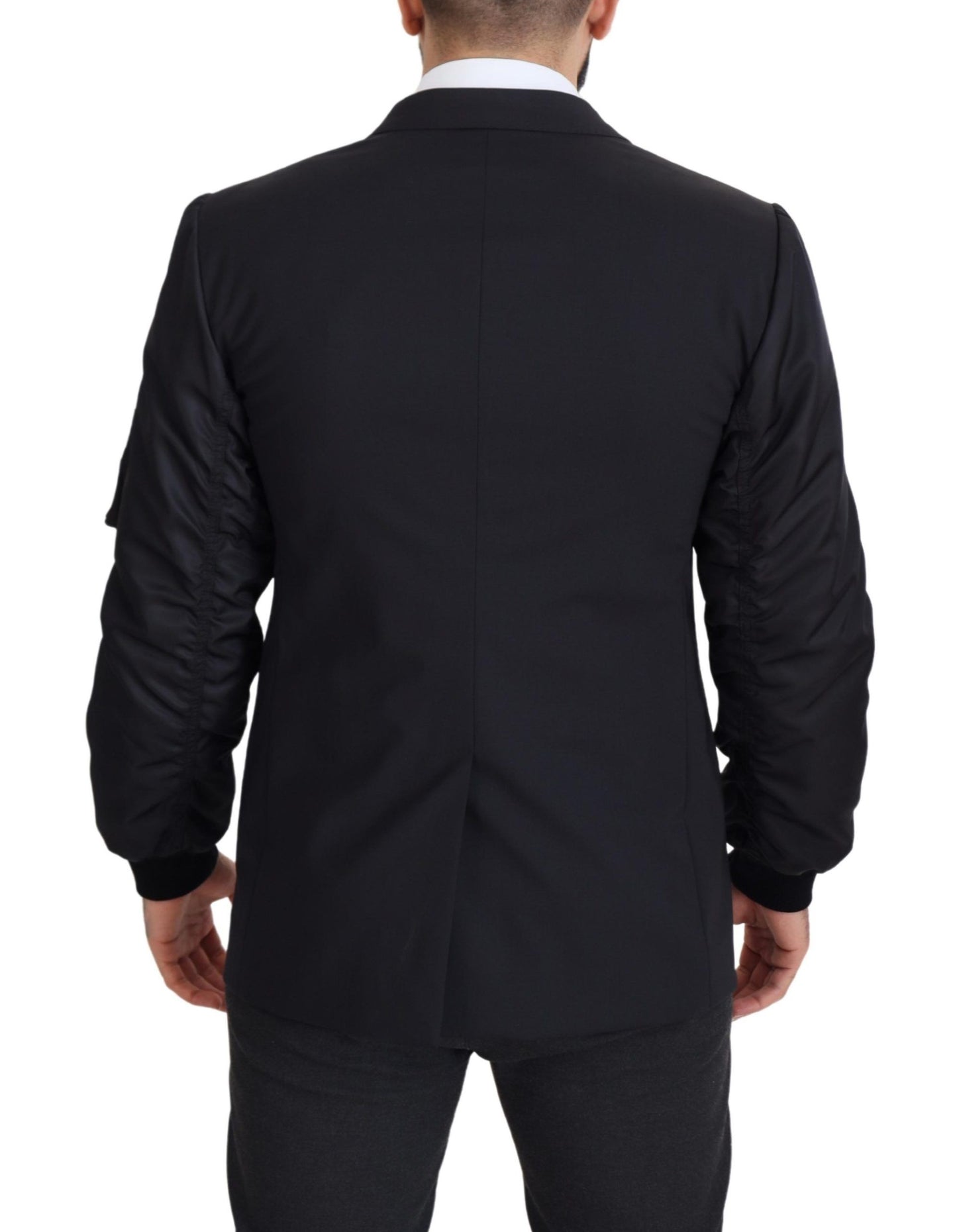 Dolce &amp; Gabbana Élégante veste en laine vierge noire