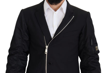 Dolce &amp; Gabbana Élégante veste en laine vierge noire