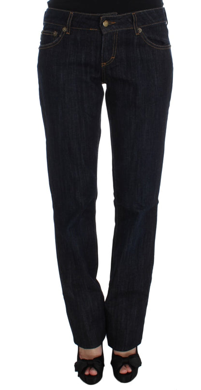 Jean Cavalli Chic Blue Straight Fit de créateur