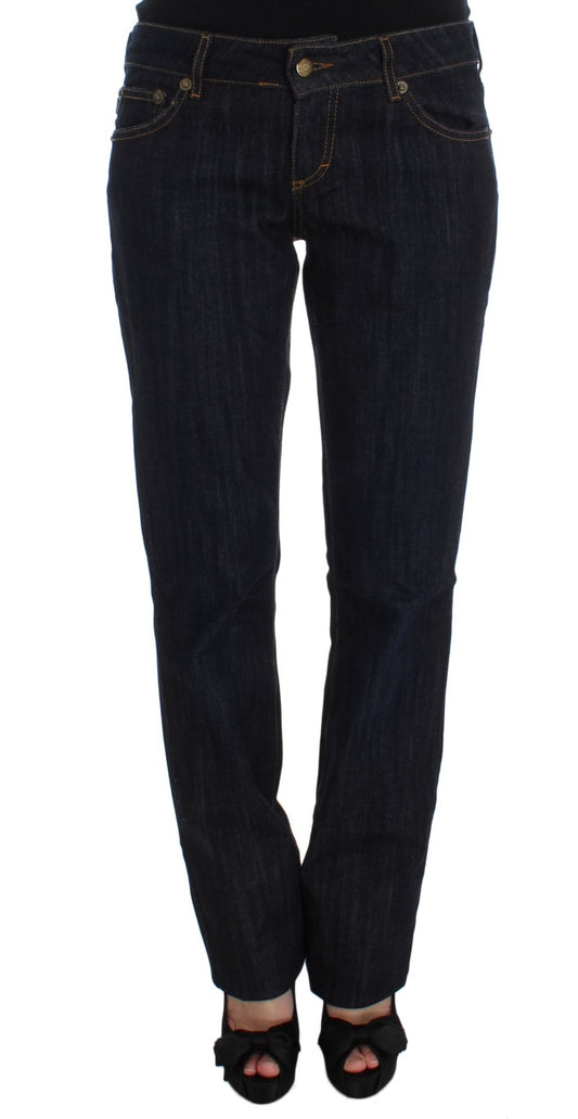 Jean Cavalli Chic Blue Straight Fit de créateur